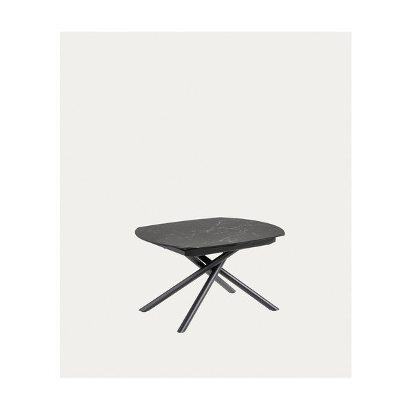 Izvelkams ēdamgalds ar papildu galda virsmu ar keramikas virsmu 100x130 cm Yodalia – Kave Home-image-3