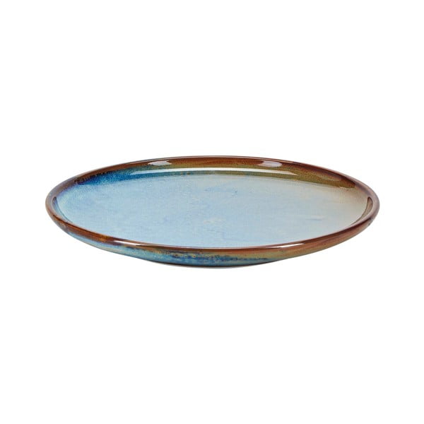 Zils porcelāna šķīvis Bahne & CO Space, ø 21 cm