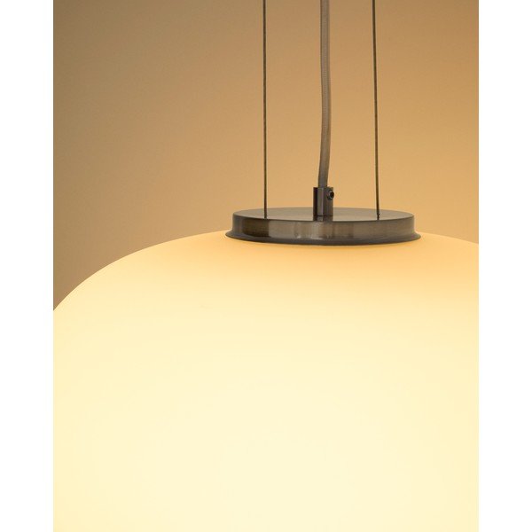 Balta piekaramā lampa ar stikla abažūru ø 40 cm Ardali – Kave Home-image-2