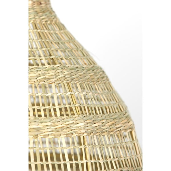 Dabīga toņa piekaramā lampa ar jūraszāles abažūru ø 38 cm Sagar – Light & Living-image-4