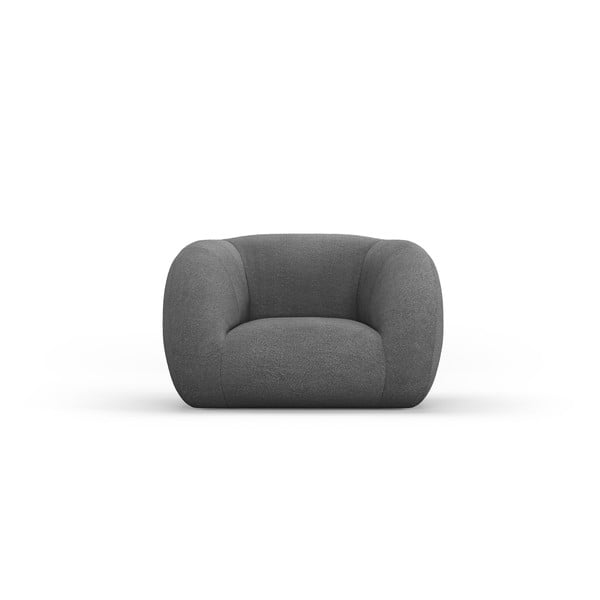Pelēks atpūtas krēsls no buklē auduma Essen – Cosmopolitan Design