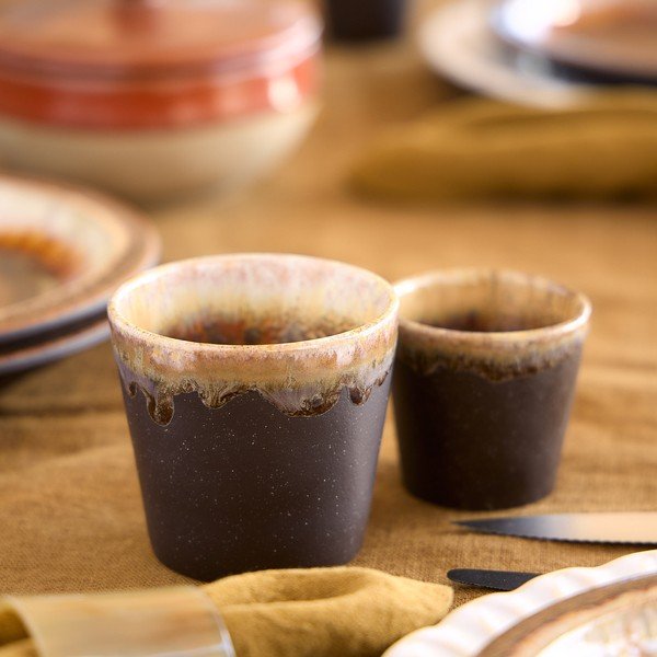 Tumši brūna akmensmasas tasīte 190 ml Poterie – Casafina-image-2