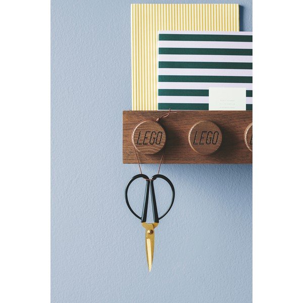 Bērnu sienas plaukts no beicēta ozolkoka LEGO® Wood-image-3