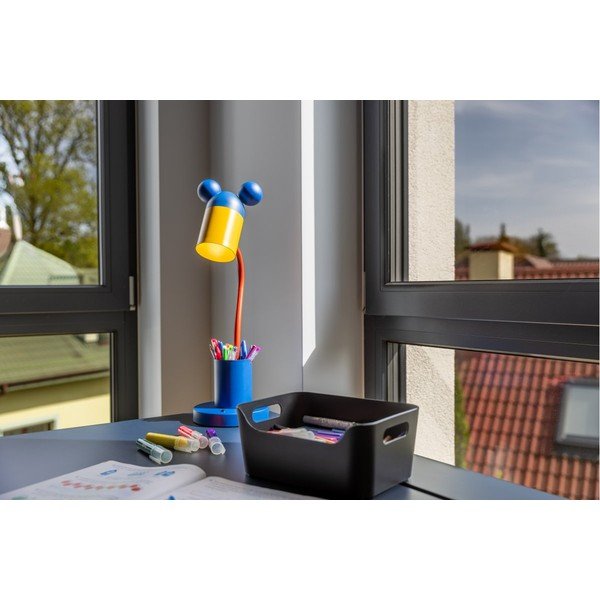 Zila galda lampa ar metāla abažūru (augstums 50 cm) Mouse – GTV-image-1