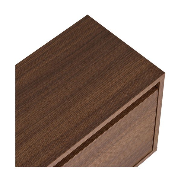 Tumša dabīga toņa TV galdiņš ar riekstkoka imitāciju 160x42x30 cm Sentinel – Kalune Design-image-3