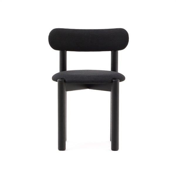 Melni ozola masīvkoka pusdienu krēsli (2 gab.) Nebai – Kave Home-image-3