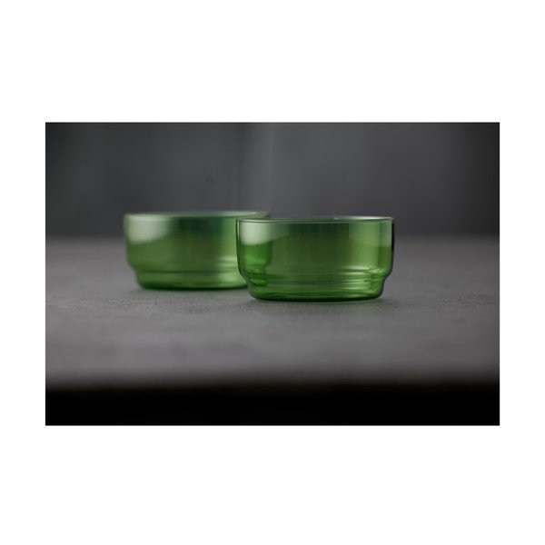 Zaļas stikla bļodiņas (2 gab.) 500 ml Torino – Lyngby Glas-image-2
