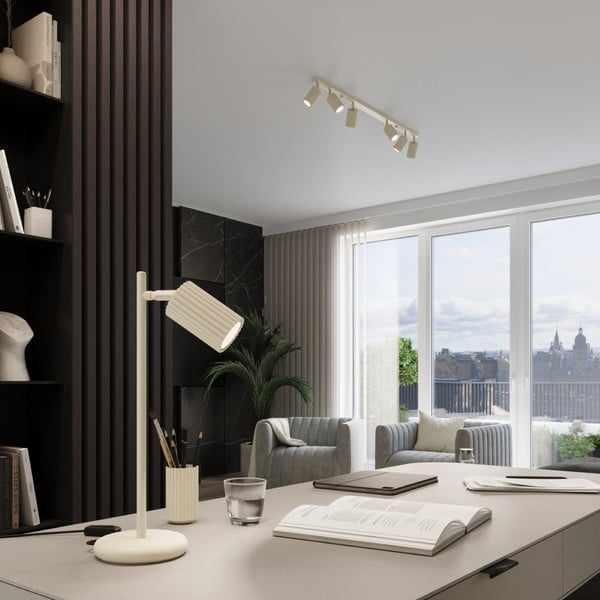 Krēmkrāsas galda lampa (augstums 43 cm) Gleam – Sollux-image-1