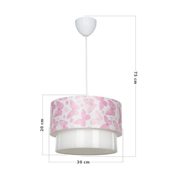 Balta/rozā bērnu lampa – Squid Lighting-image-3