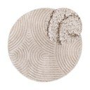 Bēšs apaļš paklājs ø 160 cm Panglao New York Taupe – Elle Decoration