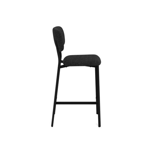 Tumši pelēki polsterēti bāra krēsli (2 gab.) (sēdekļa augstums 68,5 cm) Alison – Actona-image-4