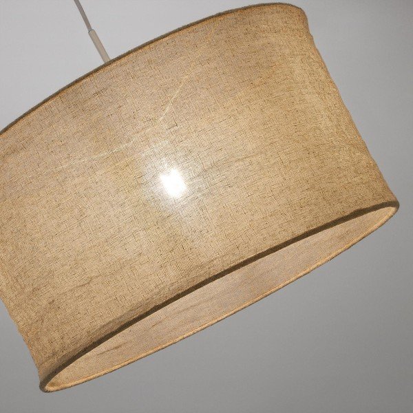 Bēšs tekstila abažūrs ø 50 cm Mariela – Kave Home-image-1