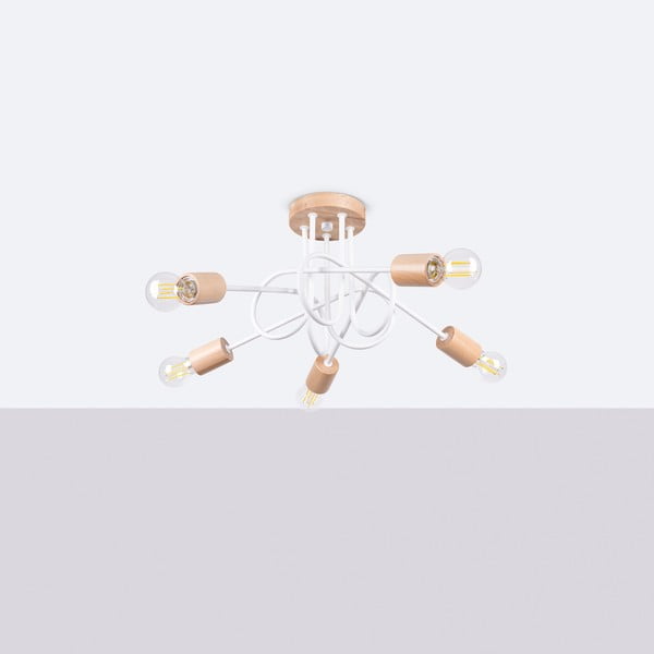 Dabīga toņa griestu lampa 15x61 cm Tumber – Sollux-image-2