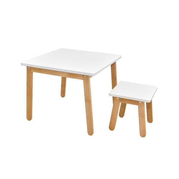 Balts bērnu taburete BELLAMY Woody-image-1