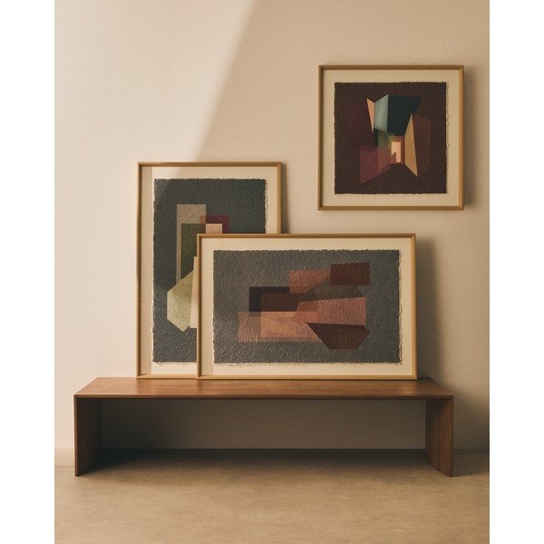 Drukāta glezna ar rāmi/uz audekla 60x90 cm Veluni – Kave Home-image-1