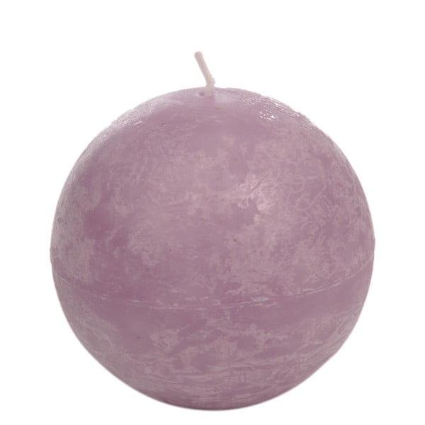 Apaļa lavandas violeta svece J-Line Globe