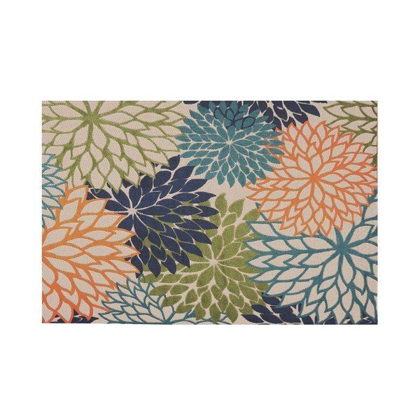 Mazgājams paklājs no kokvilnas maisījuma 100x150 cm Geo Flowers – Conceptum Hypnose