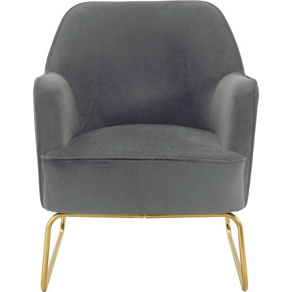 Pelēks samta krēsls Joshua – Støraa-image-1