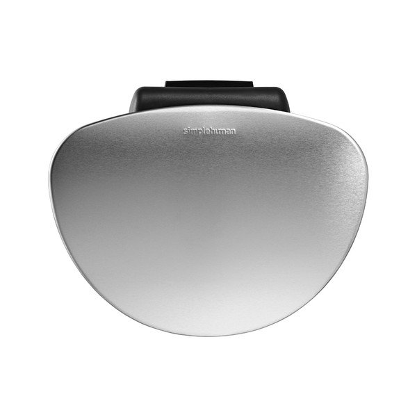 Sudraba krāsas tērauda atkritumu tvertne ar pedāli 10 l – simplehuman-image-3