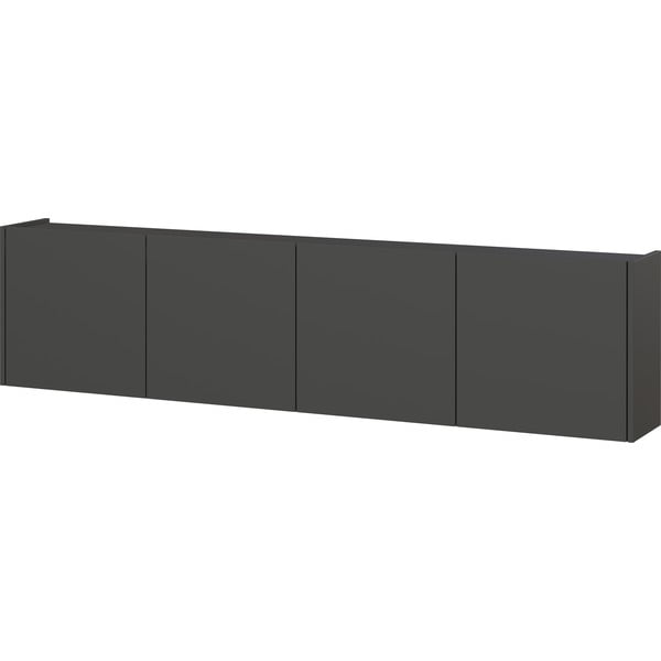 Antracīta pelēks TV galdiņš 183x45 cm Piana – Germania-image-3