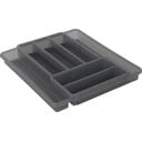 Pelēks plastmasas organizators atvilktnei 39,7 x 34 cm Domino – Rotho