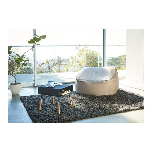 Melns kafijas galdiņš YAMAZAKI Plain, augstums 35 cm-image-2