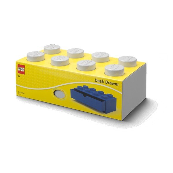 Pelēka galda kaste ar atvilktni Brick - LEGO®-image-4