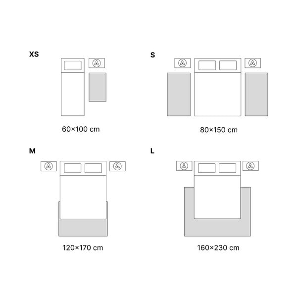 Tumši pelēks mazgājams paklājs 180x120 cm – Vitaus-image-3