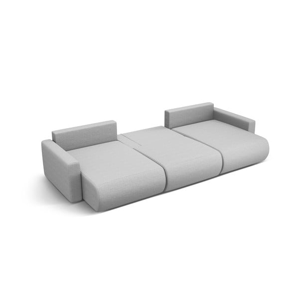 Gaiši pelēks stūra dīvāns ar uzglabāšanas vietu (U veida) Belfast – Cosmopolitan Design-image-2