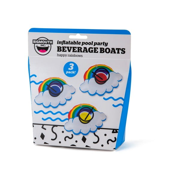 3 varavīksnes formas piepūšamo dzērienu riņķu komplekts Big Mouth Inc.-image-2