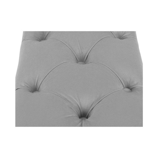 Pelēks pufs ar uzglabāšanas vietu Kooko Home Manna, 47 x 180 cm-image-3