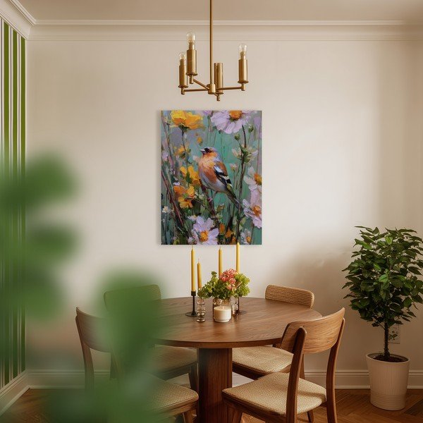 Drukāta glezna ar rāmi 60x80 cm Fringilla – Styler-image-2