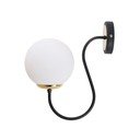 Melnbalta sienas lampa ø 15 cm Oslo – Squid Lighting