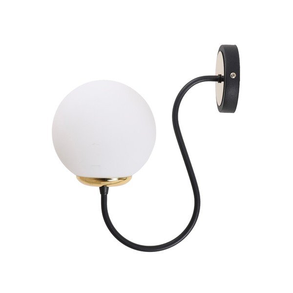 Melnbalta sienas lampa ø 15 cm Oslo – Squid Lighting