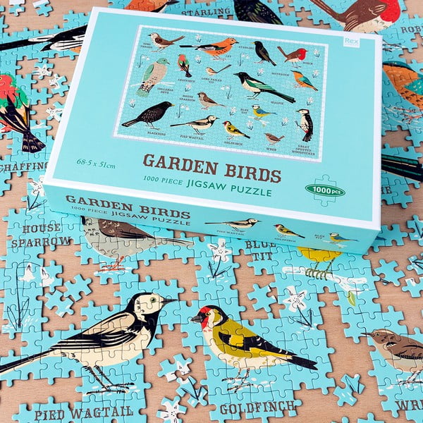 Puzle (gabalu skaits 1000) Garden Birds – Rex London-image-1