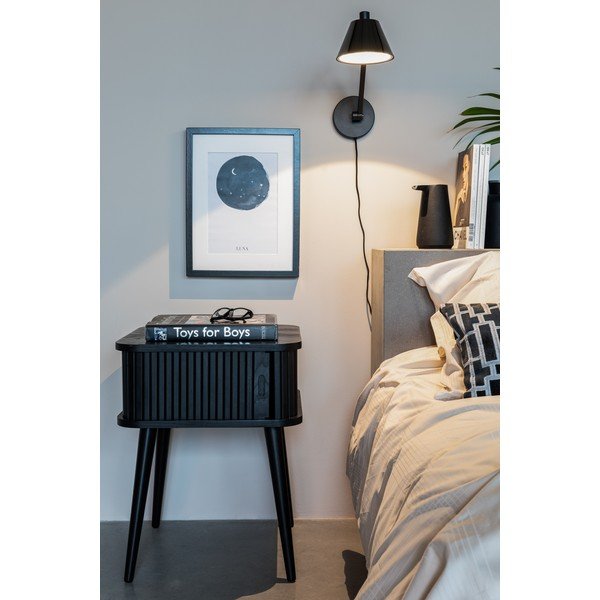 Melns naktsskapītis ar oškoka imitāciju Barbier – Zuiver-image-3