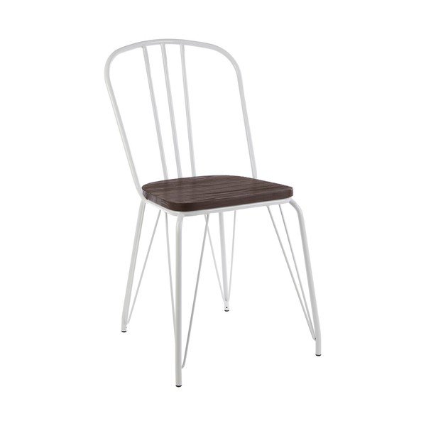 Balts/dabīga toņa gobas masīvkoka pusdienu krēsls District – Premier Housewares