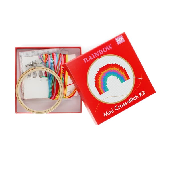 Radošais komplekts Cross-stitch Kit Rainbow – Rex London-image-2