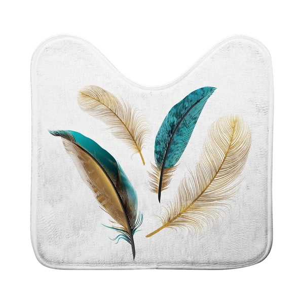 Balts vannas istabas paklājiņš tualetei 45x45 cm Plumiss – douceur d'intérieur