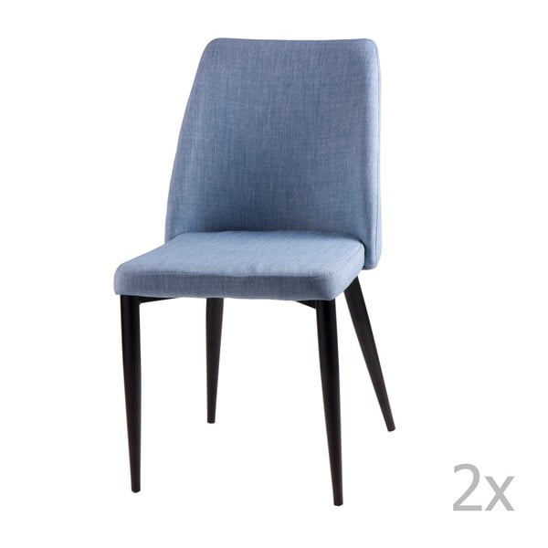 2 gaiši zilu ēdamistabas krēslu komplekts sømcasa Melissa