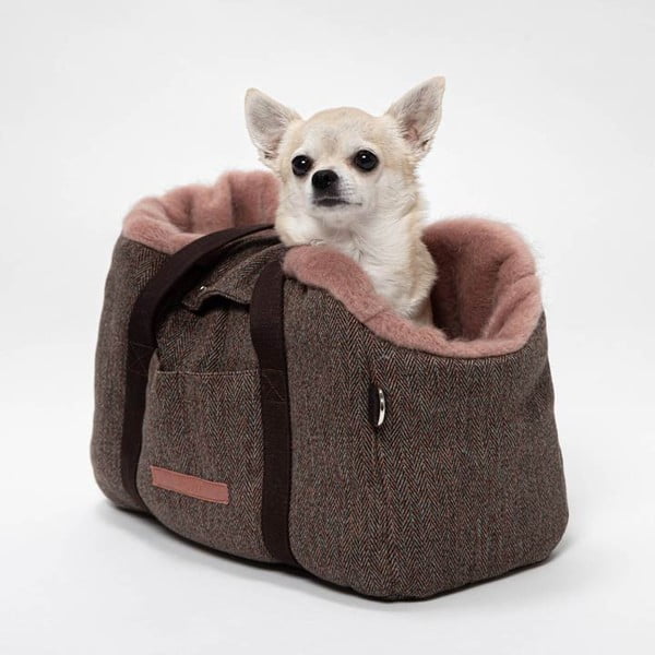 Pārvadāšanas soma suņiem 26x36 cm Milano Herringbone S – Cloud7-image-1