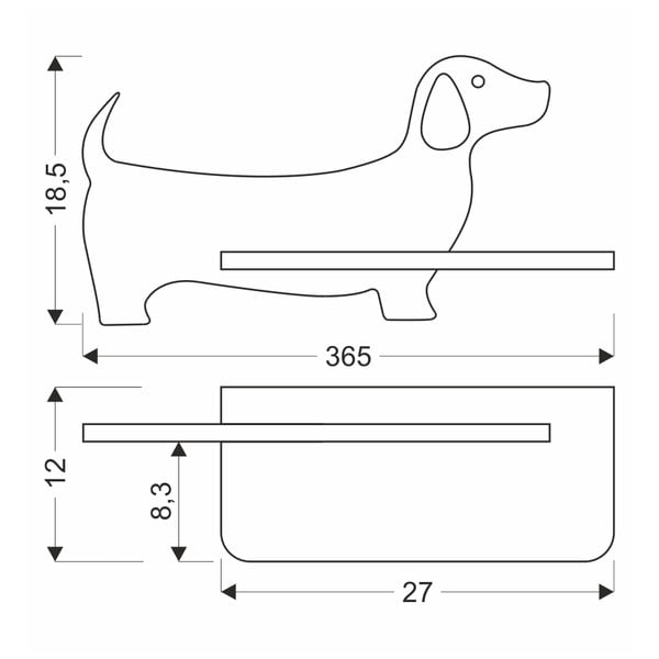 Melns bērnu gaismeklis Dog – Candellux Lighting-image-4