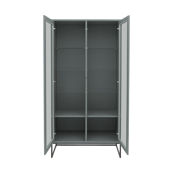 Pelēki zaļa vitrīna 90x178 cm Lipp – Tenzo-image-4