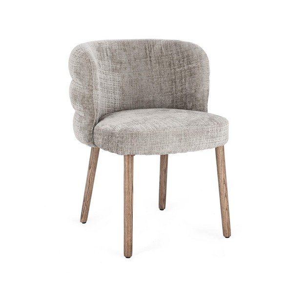 Pelēks polsterēts pusdienu krēsls Ilma – Bizzotto