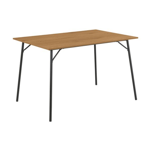 Ēdamgalds ar ozolkoka imitācijas galda virsmu 80x120 cm Peru – Actona