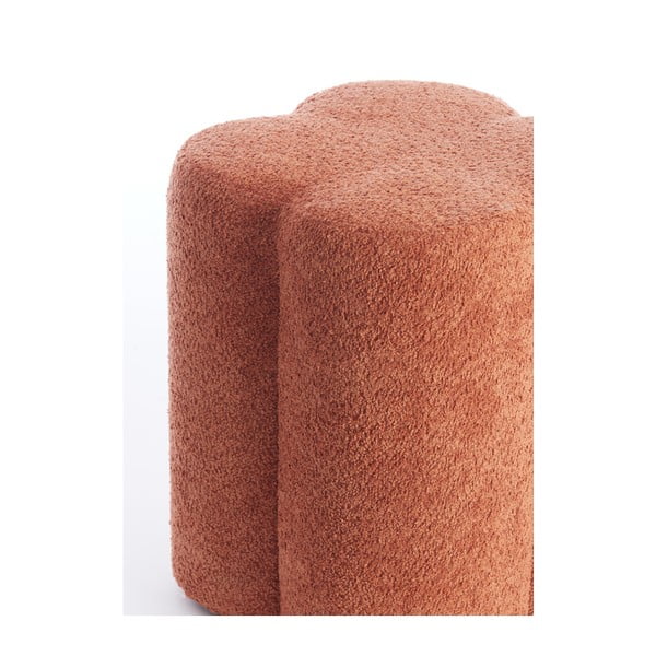 Oranžs pufs no buklē auduma Nalani – Light & Living-image-3