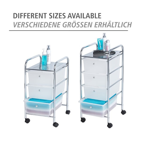 Pārvietojams vannas istabas plaukts ar 4 atvilktnēm Wenko Messina-image-4