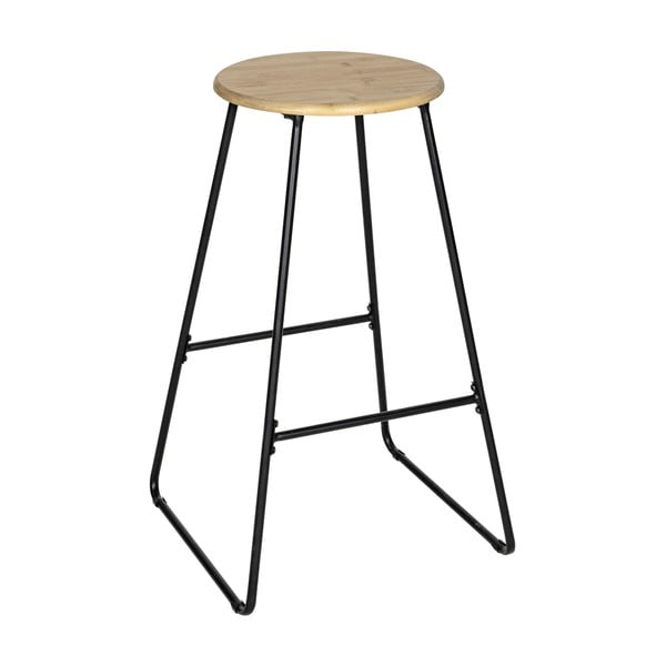 Melns/dabīga toņa bambusa bāra krēsls 70 cm Loft – Wenko-image-1