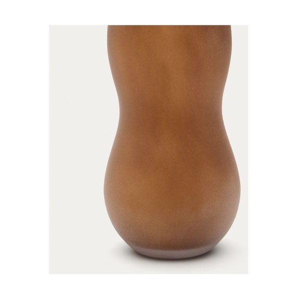 Brūna stikla vāze (augstums 32 cm) Crila – Kave Home-image-2