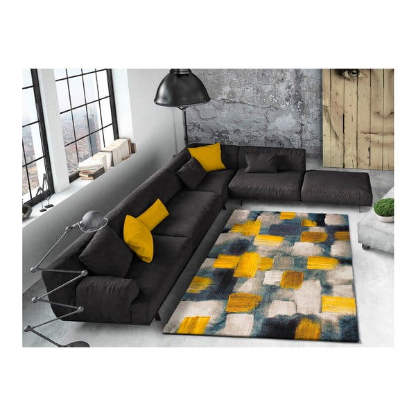 Zils un dzeltens paklājs Universal Lienzo, 160 x 230 cm-image-1